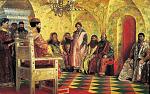 Сидение царя Михаила Фёдоровича с боярами в его государевой комнате